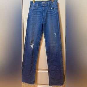 Joe's Long Flare Dark Denim Blue Women's Jeans-Size 28